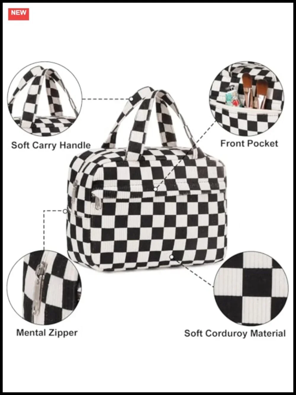 Waterproof Makeup Bag Travel Toiletry Organizer Cosmetic Pouch Large Capacity